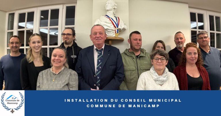 Installation du nouveau conseil municipal -FB- Commune de Manicamp