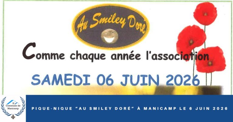 Pique-nique Au Smiley Doré à Manicamp le 6 juin 2026 -une- Commune de Manicamp